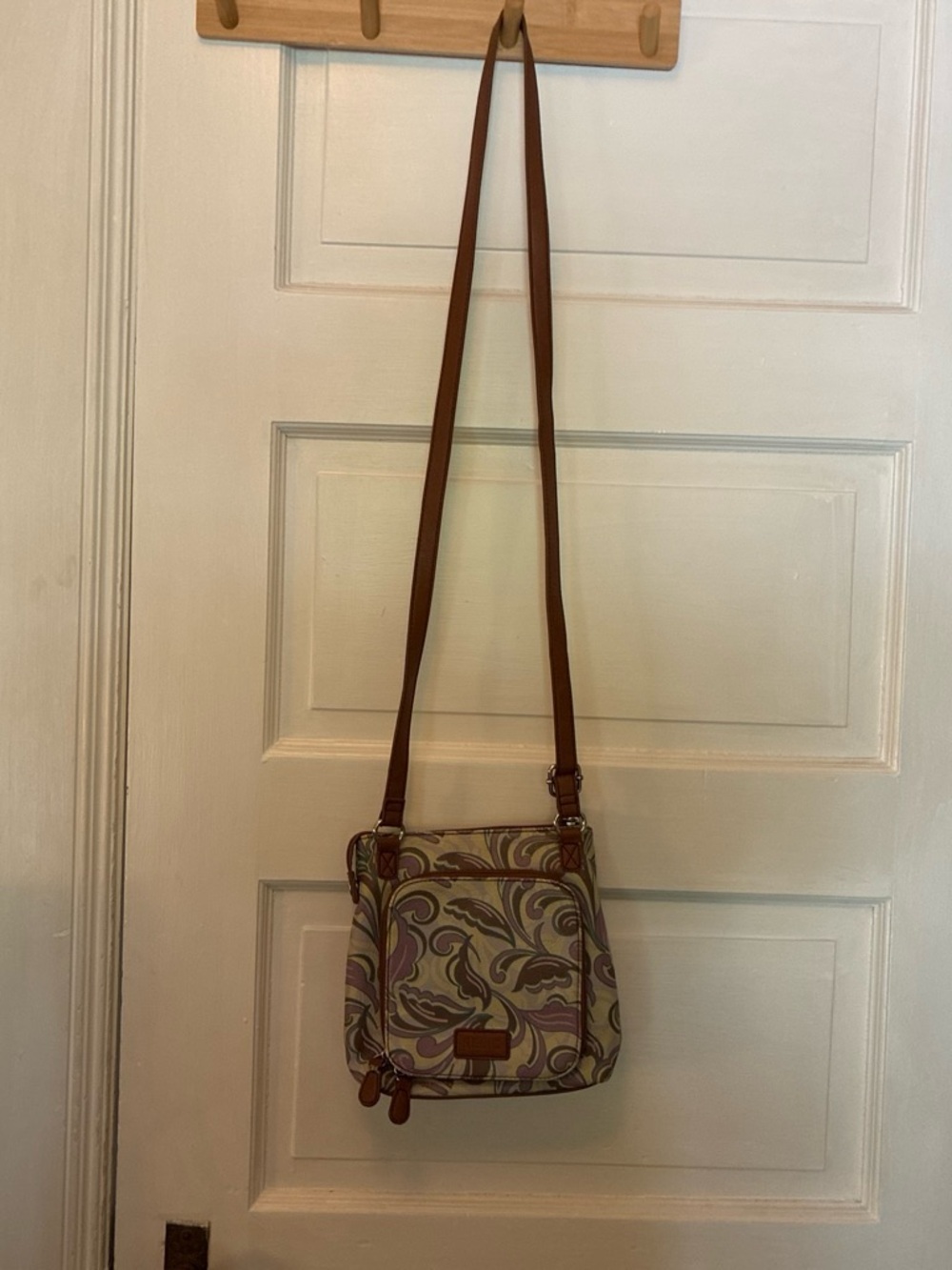 Relic Paisley Crossbody in Brown and Sage